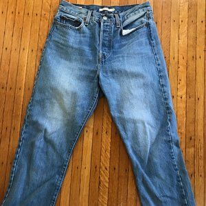levis wedgie straight jeans high rise